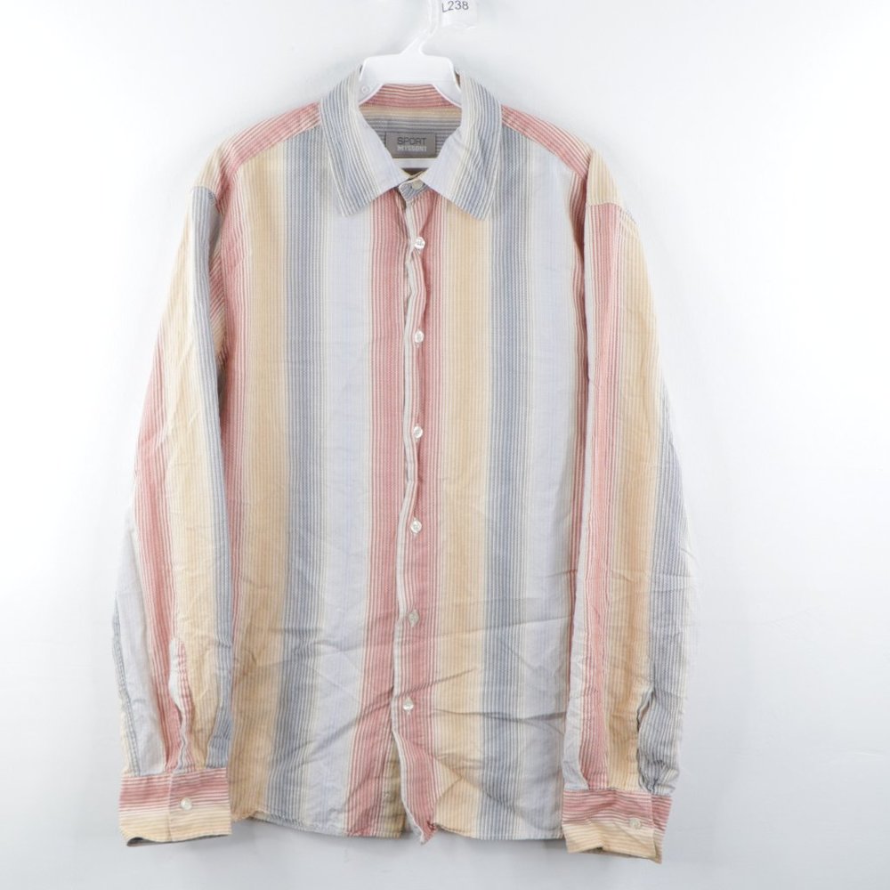 Vintage Missoni Sport Striped Dress Shirt